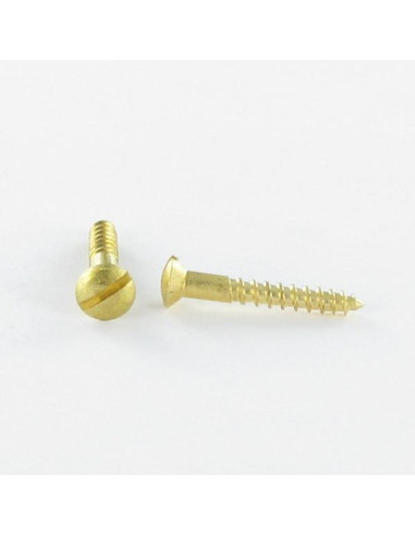 1 x Wood Screw Brass Pan Countersunk Head...