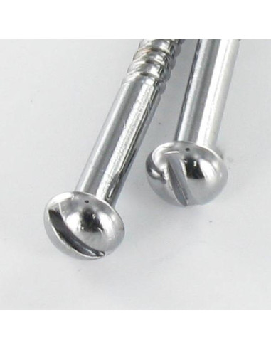 1 x Wood Screw Chrome Plated Brass Round Head...