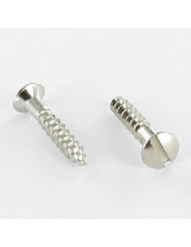 1 x Wood Screw Nickel Plated Brass Pan...