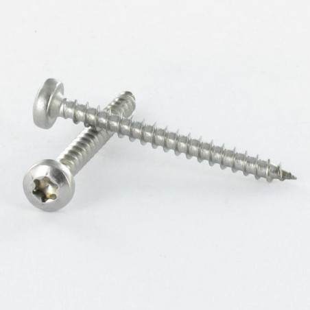 1 x Chipboard Screw Round Head 3.5X15 T15 Zinc Plated