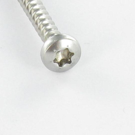 1 x Chipboard Screw Round Head 3.5X15 T15 Zinc Plated