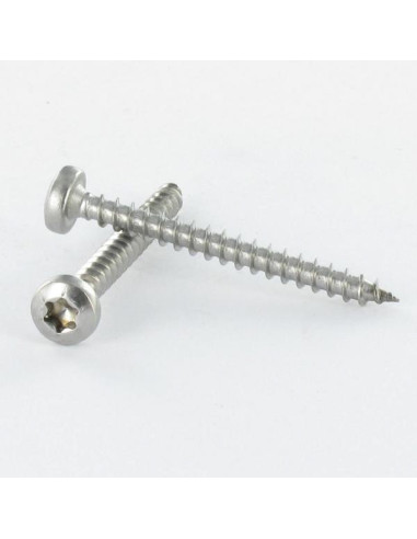 1 x Chipboard Screw Round Head 4X25 T20 Zinc...
