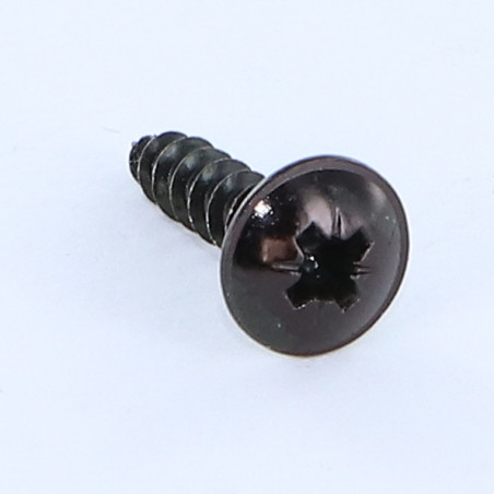 1 x Chipboard Screw Mushroom Pozi PZ2 4.5X20 Black Zinc Plated