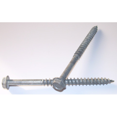 1 x Chipboard Screw Hexagonal Head Flange 6X80 Thread Length: 55 Hot Dip Galvanized