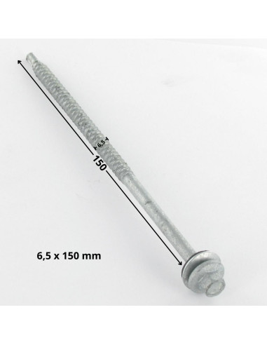1 x Self Drilling Hexagonal Head 6.5X150 Washer...