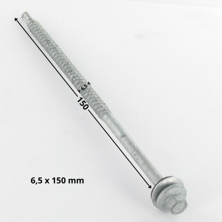 1 x Self Drilling Hexagonal Head 6.5X150 Washer Hot Dip Galvanized