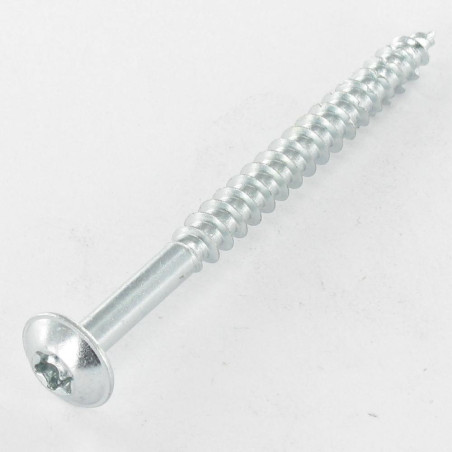 1 x Chipboard Screw Mushroom 6X90 Thread Length: 50 T30 Zinc Plated 200 Hour Salt Spray Without Red Rust
