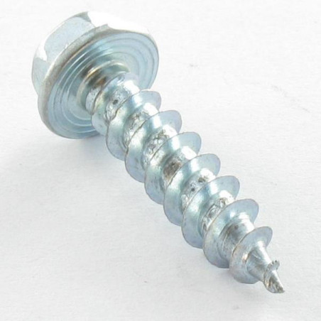 1 x Chipboard Screw Hexagonal Head Flange 6X25 Zinc Plated