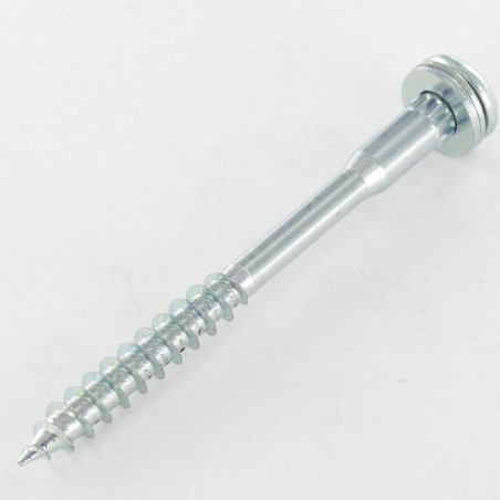 1 x Savis Chipsboard Screw Mushroom 7X85 Thread Length: 40 T40 Captive Zinc Plated 96 Hour Salt Spray