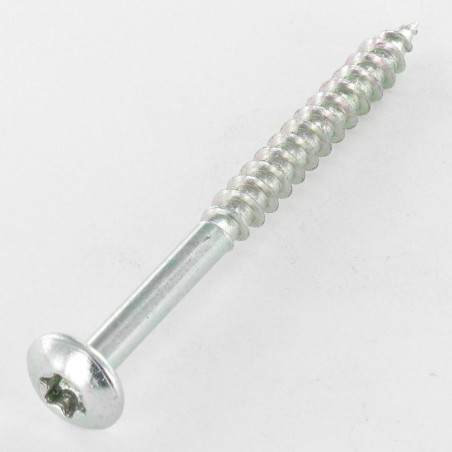 1 x Savis Chipsboard Screw Mushroom 7X100 Thread Length: 60 T30 Zinc Plated 200 Hour Salt Spray Without Red Rust