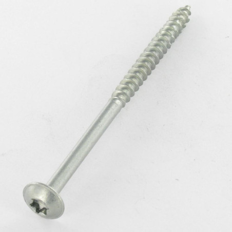 1 x Chipboard Screw Mushroom 6X70 Thread Length: 50 T30 Zinc Plated 200 Hour Salt Spray Without Red Rust