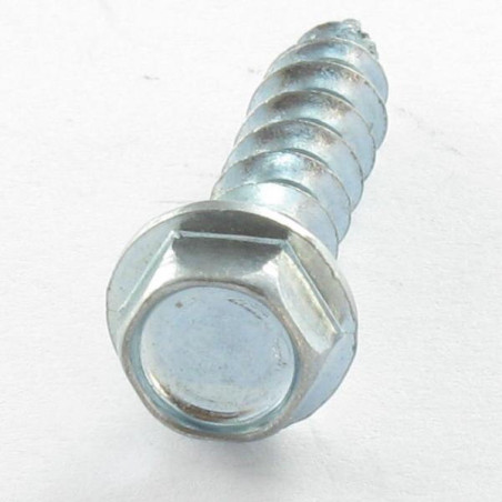 1 x Savis Chipsboard Screw Hexagonal Head Flange 4X16 Across Flat 5.5 Zinc Plated
