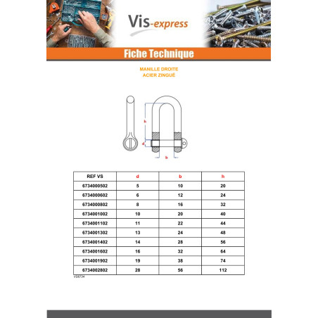 1 x Snackle Right For Piton For Eye Zinc Plated 11
