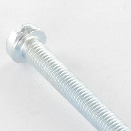 1 x Machine Screw Pan Head Slotted M3X40 Zinc Plated micro screw