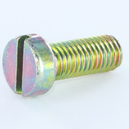 1 x Machine Screw Pan Head Slotted M4X25 Yellow Zinc