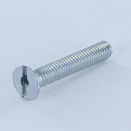 1 x Machine Screw Countersunk Head Slotted M6X35 With Hole Zinc Plated