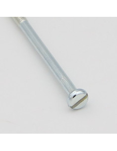 Machine Screw Pan Head Slotted M3X80 Partial Thread Zinc...