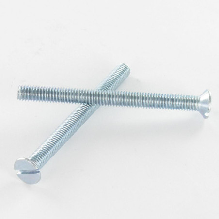 1 x Machine Screw Countersunk Head Slotted M5X90 Zinc Plated