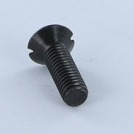 1 x Machine Screw Countersunk Head Slotted M6X20 Black Zinc Plated