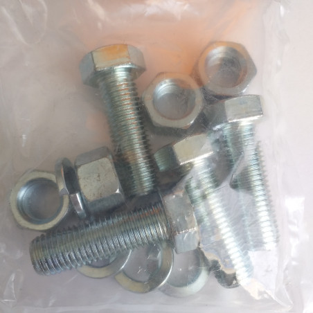 1 x SMALL BAG 4 Metrische Schrauben de SECHSKANTKOPF 4 MUTTERN 4 Scheiben de GROWER M16X50