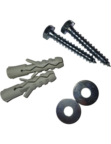 1 x KIT 2 Coach Screws/Hexagonal Head Wood 6X40...