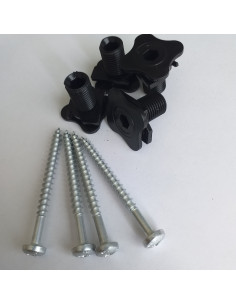 Small Bag Of 4 Screw Pan Head 5X60 With 4 Nut Nylon