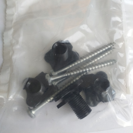 1 x Small Bag Of 4 Screw Pan Head 5X60 With 4 Nut Nylon