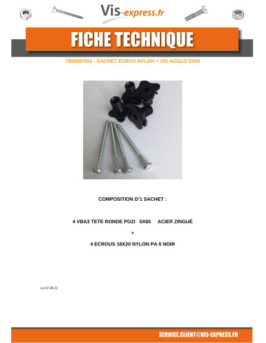 1 x Small Bag Of 4 Screw Pan Head 5X60 With 4...