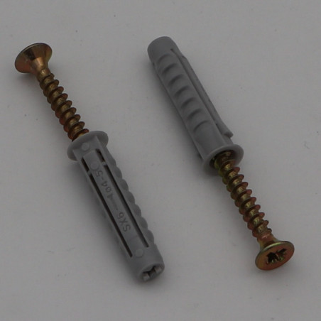 1 x Small Bag Of 2 Plug Fischer SX6 With 2 Screw