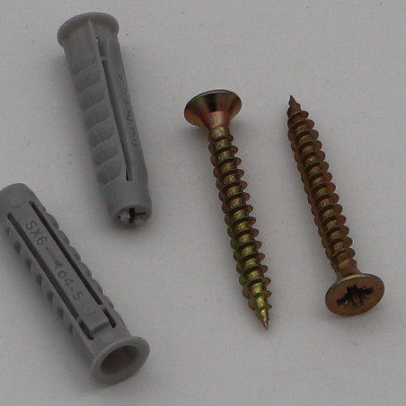 1 x Small Bag Of 2 Plug Fischer SX6 With 2 Screw
