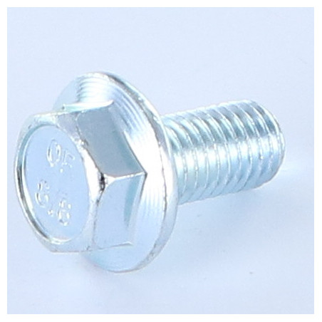 1 x Machine Screw Hexagonal Head M10X40 Flange With Serration Class 8.8 Zinc Plated