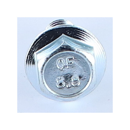 1 x Machine Screw Hexagonal Head M10X40 Flange With Serration Class 8.8 Zinc Plated