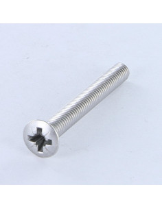 Machine Screw Pan Countersunk Head Pozi M6X50 Aluminium