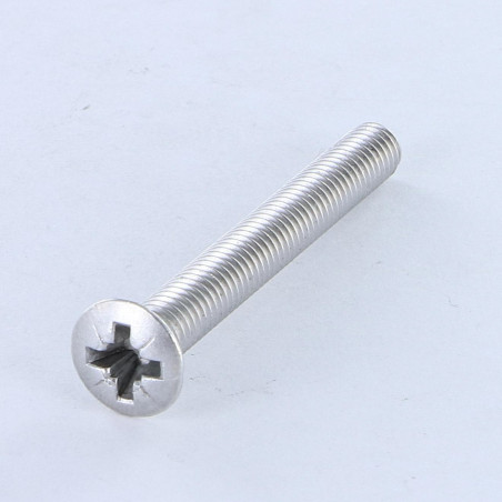 1 x Machine Screw Pan Countersunk Head Pozi M6X50 Aluminium