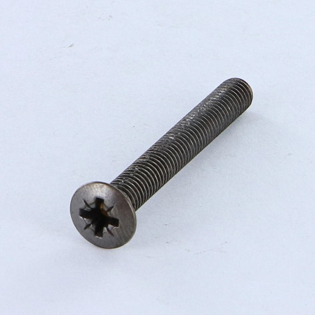 1 x Machine Screw Pan Countersunk Head Pozi M5X40 Steel BRONZE