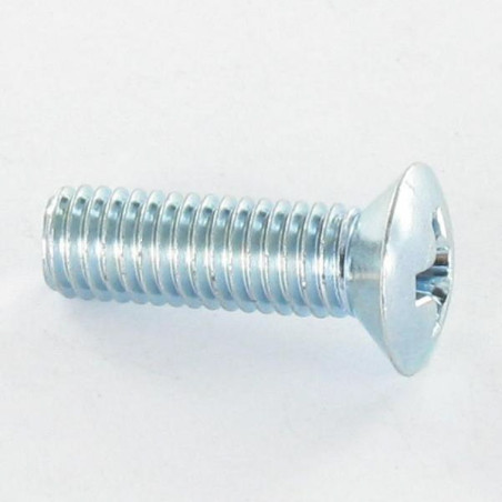 1 x Machine Screw Pan Countersunk Head Pozi M5X50 Zinc Plated