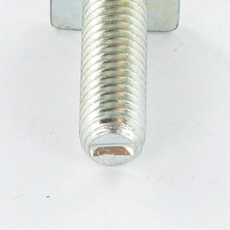 1 x Machine Screw Rectangular Head M6X20 9.5X12X2 Zinc Plated