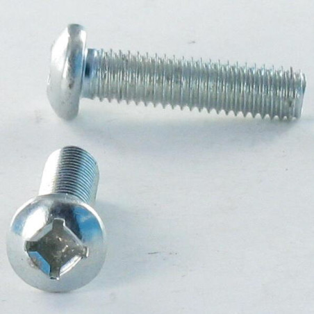1 x Machine Screw Cylindrical Button Head M6X30 Square Head Phillips QP2 Zinc Plated
