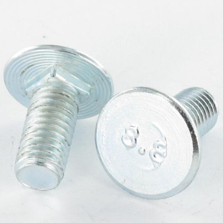 1 x Machine Screw flat COL.CARRE M6X16 Class 8.8 Zinc Plated