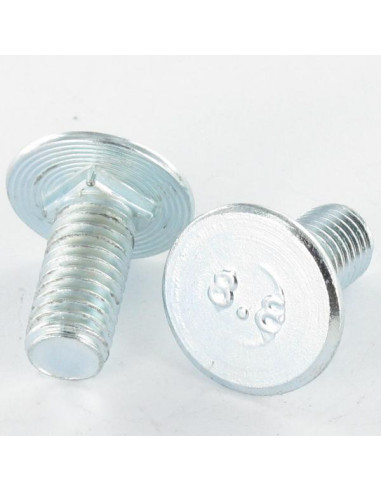 1 x Machine Screw flat SQUARE COLLAR M8X18...