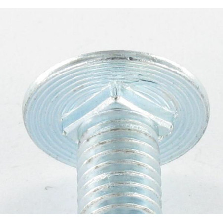 1 x Machine Screw flat COL.CARRE M8X18 Class 8.8 Zinc Plated