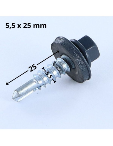 1 x Self Drilling Hexagonal Head 5.5X25...