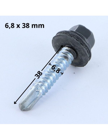 1 x Self Drilling Hexagonal Head 6.3X38...