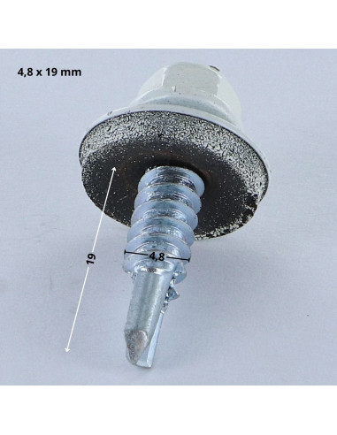 1 x Self Drilling Hexagonal Head 4.8X19...