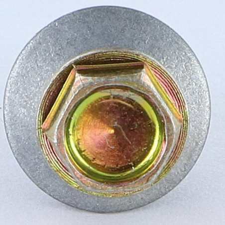 1 x Self Drilling Hexagonal Head 4.8X19 Neoprene Bonded Sealing Washer Epdm Yellow Zinc