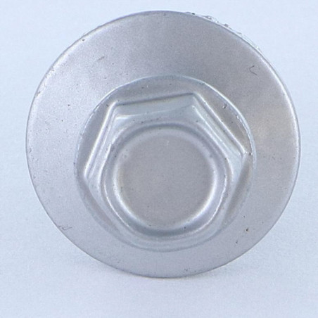 1 x Self Drilling Hexagonal Head 5.5X25 Neoprene Bonded Sealing Washer Epdm Zinc Plated Ral9006/White Aluminium