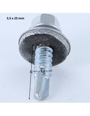 1 x Self Drilling Hexagonal Head 5.5X25...