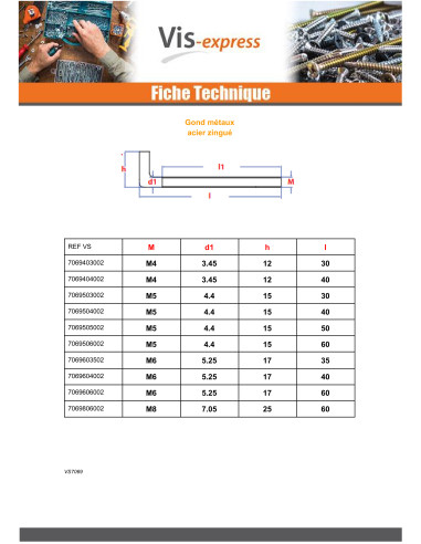 1 x Hook Machine M4X40 Zinc Plated