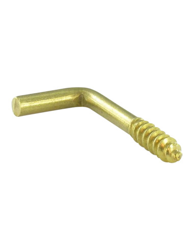 1 x Hooks to Wood Screws Brass 2.5X25