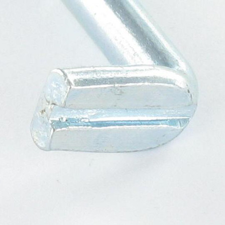 1 x Hooks to Screw HEEL FLAT Slotted 5.2X50 Flat Zinc Plated